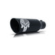 6in Black Ceramic Round Angle Exhaust Tip <br> Inlet 4in; Outlet 6in; L 18in