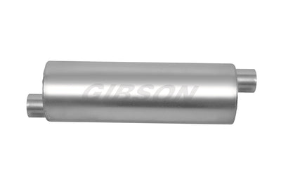 SFT Superflow Offset/Offset Round Muffler <br> 6in Round Body 2.50in Offsetinlet