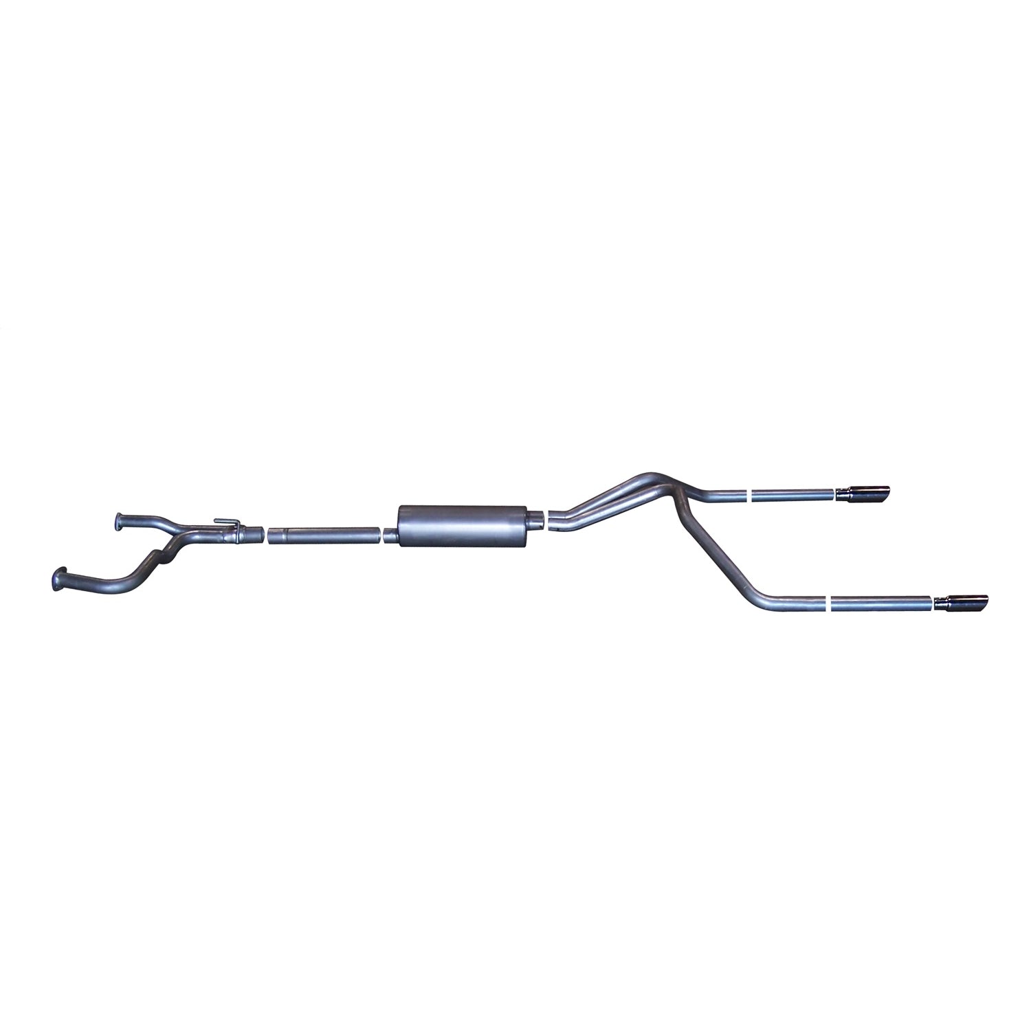 2.5in Cat-Back Dual Split Exhaust w/3.5in Tip <br> 2004-2015,2017-2024 Nissan TITAN 5.6L