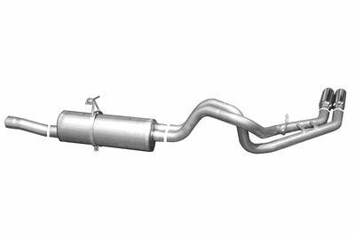 2.5in Aluminized Cat-Back Dual Sport Exhaust System <br> 99-04 Ford F-250 Super Duty Lariat 6.8L