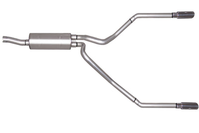 2.5in Aluminized Cat-Back Dual Split Exhaust System <br> 99-04 Ford F-250 Super Duty Lariat 6.8L