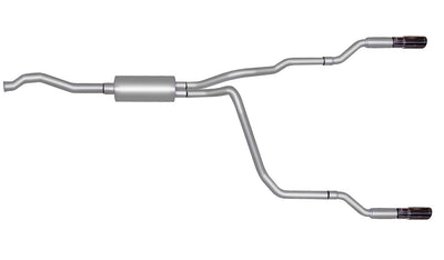 1.75in Cat-Back Dual Split Exhaust w/3in Tip <br> 98-11 Mazda B-Series, Ford Ranger