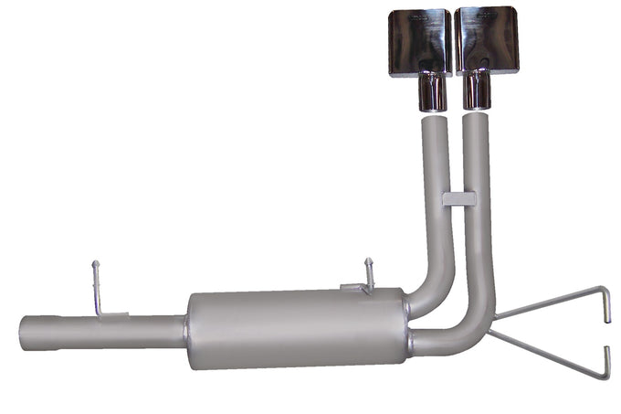 2.25in Cat-Back Super Truck Exhaust w/6in Tip <br> 1999-2004 Ford F-250 F-350 Super Duty 5.4L,6.8L