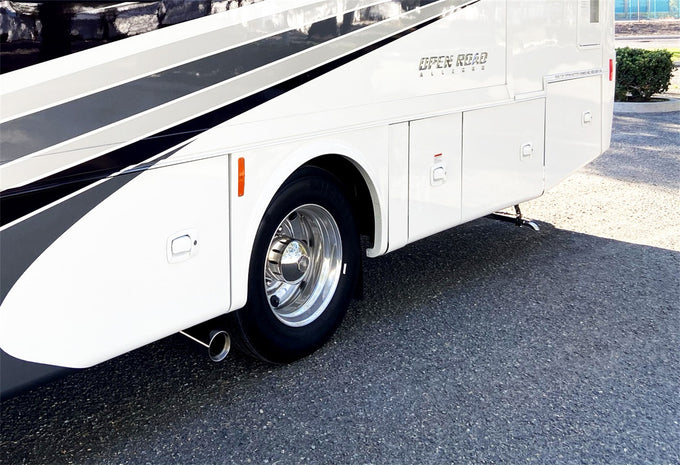 RV Power Cat-Back Single Exhaust System, Stainless <br> 2006-2009,2011-2015 Ford F-53 Motorhome Chassis