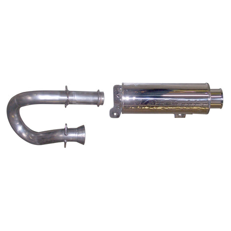 Yamaha UTV Single Exhaust System, Stainless <br> 08-09,11-13 Yamaha YXR700F Rhino 700 FI