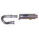Yamaha UTV Single Exhaust System, Stainless <br> 08-09,11-13 Yamaha YXR700F Rhino 700 FI
