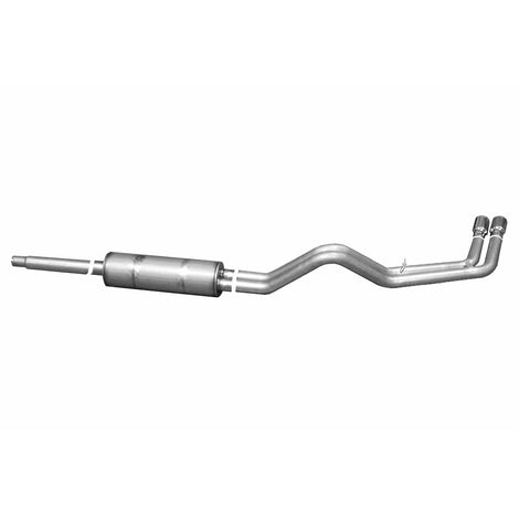 2.5in Aluminized Cat-Back Dual Sport Exhaust System <br> 87-92 Ford F-150 Custom 4.9L