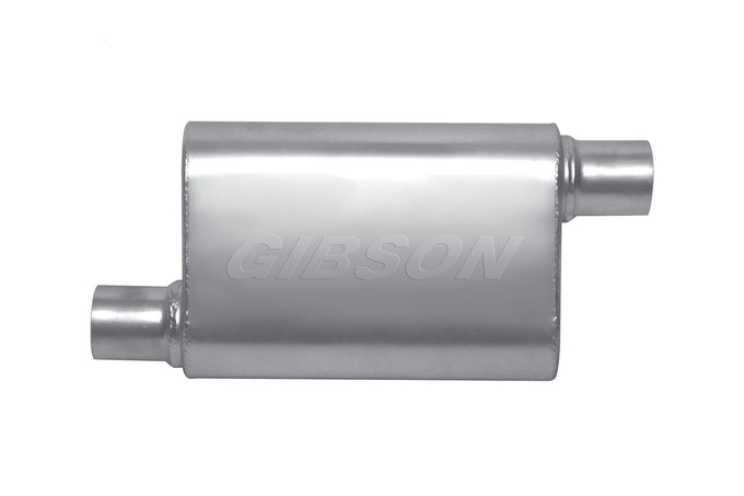 MWA Offset/Offset Oval Muffler, Stainless <br> 4x9x14in Oval Body