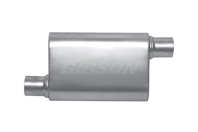 MWA Offset/Offset Oval Muffler, Stainless <br> 4x9x14in Oval Body