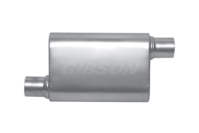 MWA Offset/Offset Oval Muffler, Stainless <br> 4x9x14in Oval Body