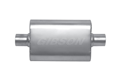 MWA Center/Center Oval Muffler, Stainless <br> 4x9x14in Oval Body