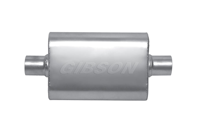 MWA Center/Center Oval Muffler, Stainless <br> 4x9x14in Oval Body