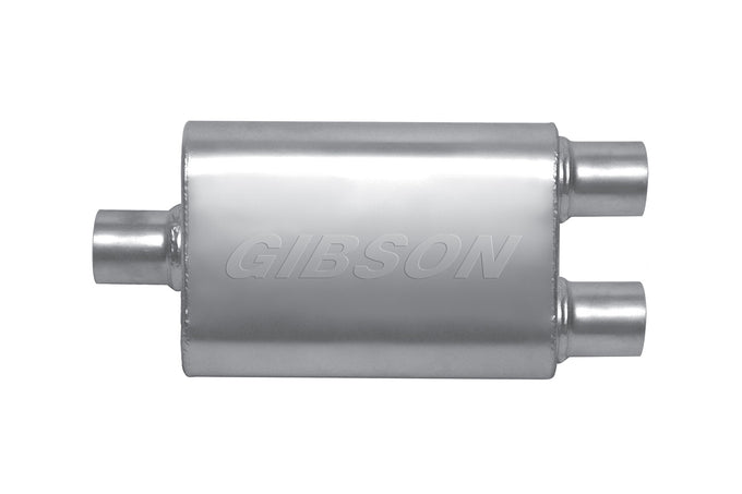 MWA Center/Dual Oval Muffler, Stainless <br> 4x9x14in Oval Body