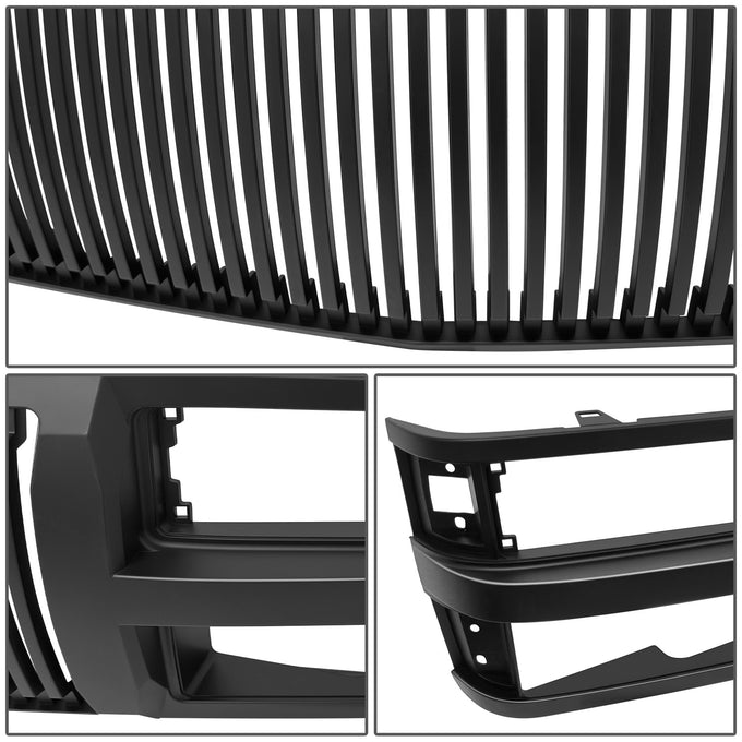 Badgeless Vertical Slat Style Front Grille<br>94-99 Chevy C/K 1500 2500 3500 Blazer, 95-00 Tahoe