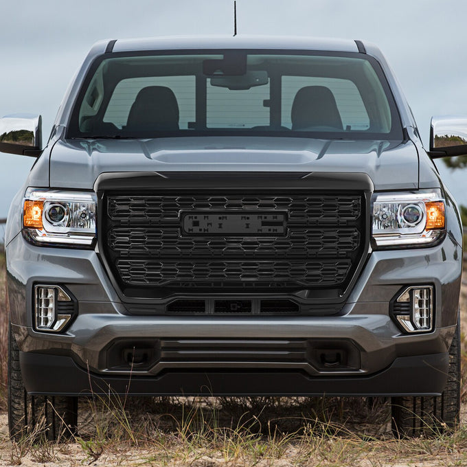 Black Honeycomb Style Mesh Front Upper Grille<br>21-22 GMC Canyon