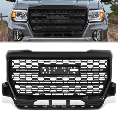 Black Honeycomb Style Mesh Front Upper Grille<br>21-22 GMC Canyon