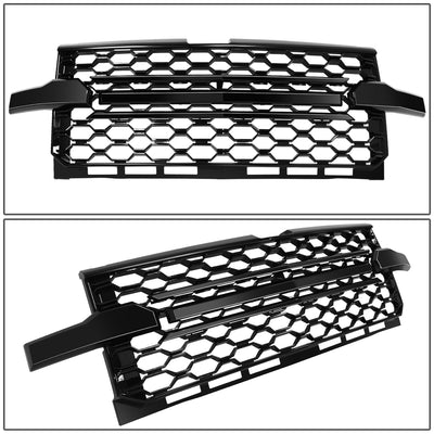 Glossy Black Honeycomb Style Mesh Front Grille<br>19-22 Chevy Silverado 1500, 2022 1500 LTD