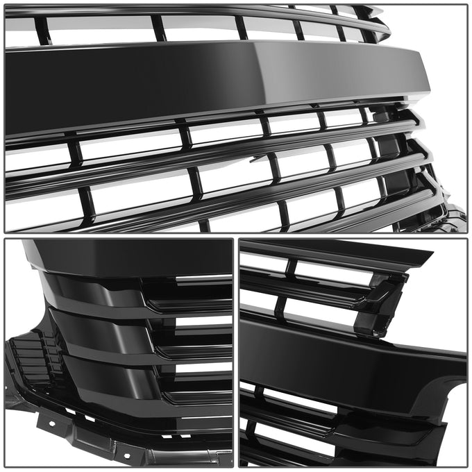 Badgeless Horizontal Slat Grille<br>19-21 Chevy Silverado 1500, 2022 LTD