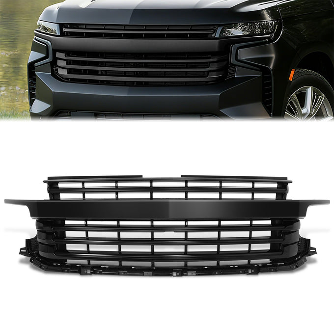 Badgeless Horizontal Slat Grille<br>19-21 Chevy Silverado 1500, 2022 LTD
