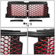 Black/Red Badgeless Diamond Mesh Front Grille<br>22-26 Chevrolet Silverado 1500