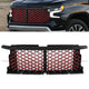 Black/Red Badgeless Diamond Mesh Front Grille<br>22-26 Chevrolet Silverado 1500