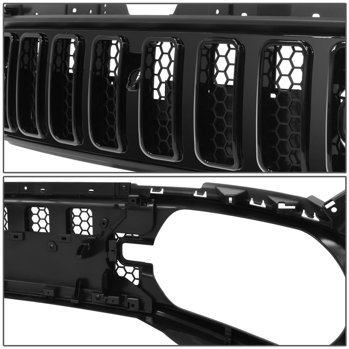 Glossy/Matte Black Honeycomb Style Mesh Front Grille<br>21-25 Ford Bronco Sport