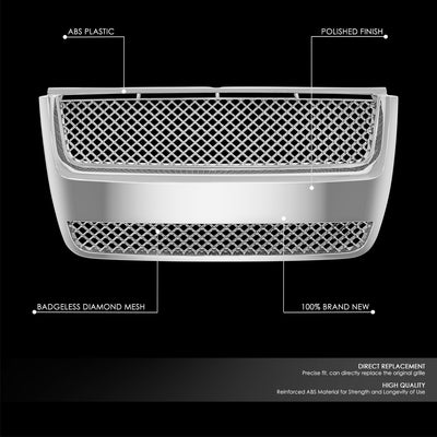 Badgeless Diamond Mesh Grille<br>07-10 Ford Explorer Sport Trac