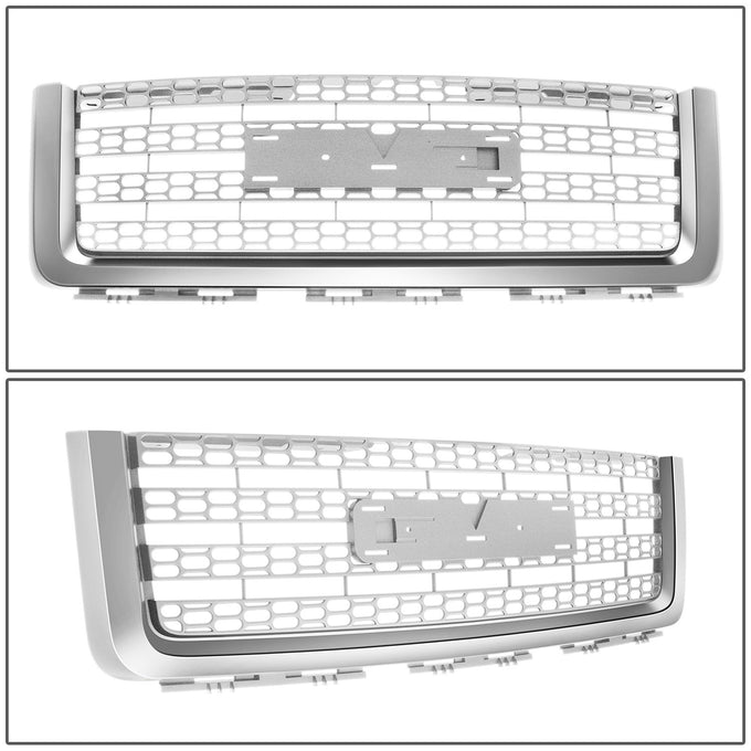 Chrome Denali Style Mesh Front Grille<br>07-13 GMC Sierra 1500