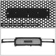 Matte Black Round Mesh Front Grille<br>00-06 GMC Yukon XL 1500 2500, 99-02 Sierra 1500 2500