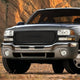 Matte Black Round Mesh Front Grille<br>00-06 GMC Yukon XL 1500 2500, 99-02 Sierra 1500 2500
