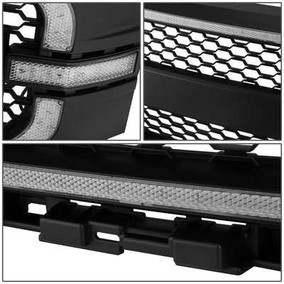 LED DRL Turn Signal Switchback Front Grille <br>21-23 Ford F-150