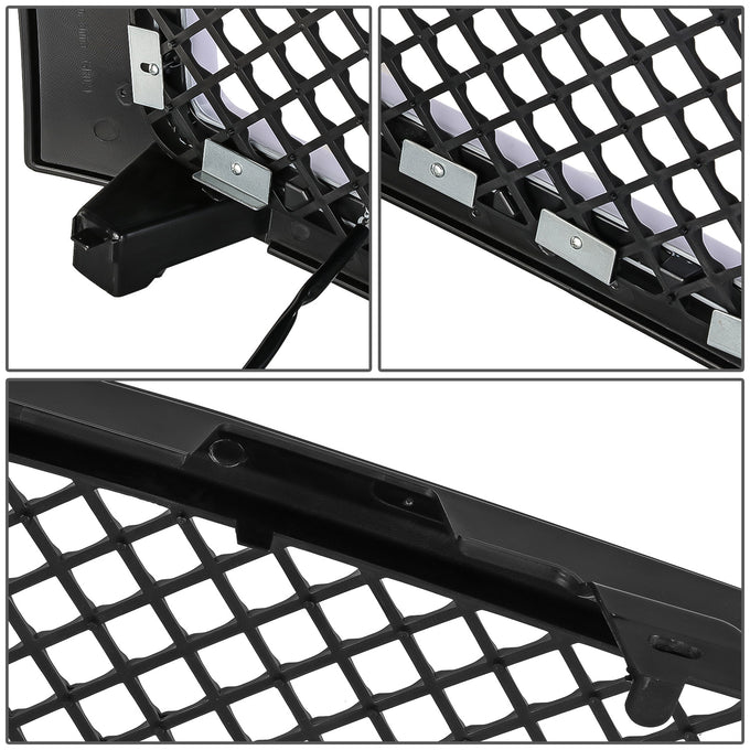 Diamond Mesh LED DRL Front Grille <br>07-13 Chevy Silverado 1500