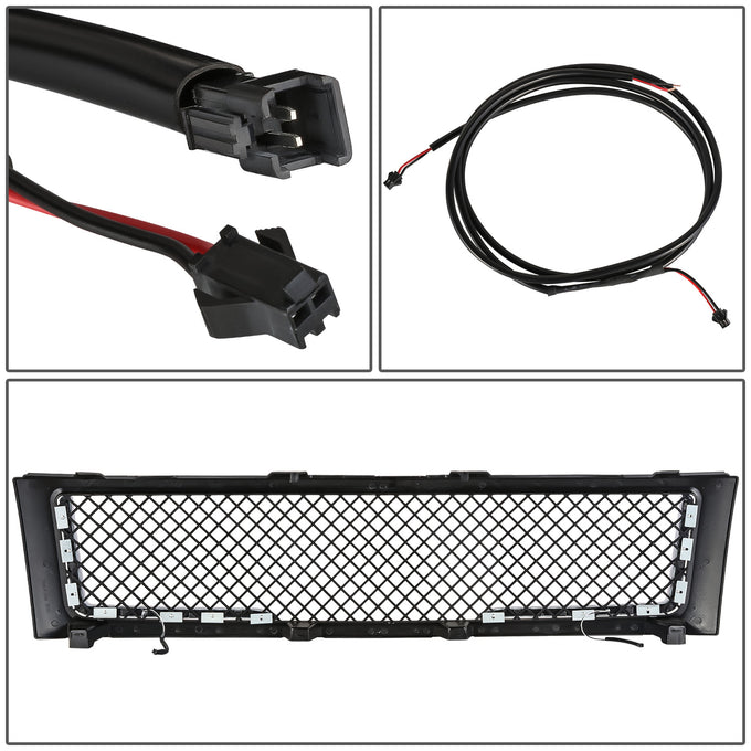 Diamond Mesh LED DRL Front Grille <br>07-13 Chevy Silverado 1500