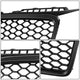 Black RS Style Front Grille w/ License Plate Mount<br>06-08 Audi A3, A3 Quattro