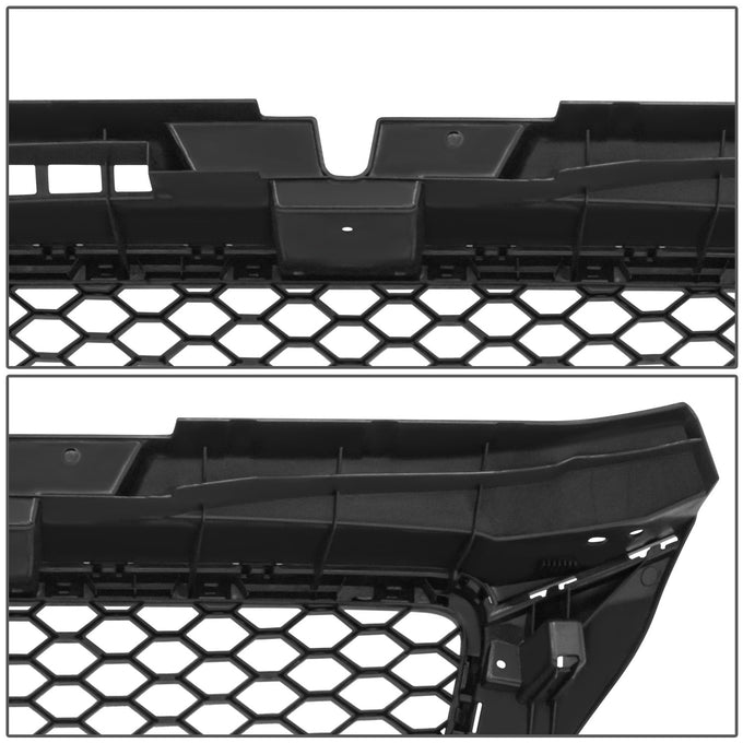 Black RS Style Front Grille w/o Parking Sensor Holes<br>09-13 Audi A3, A3 Quattro