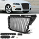 RS4 Style Front Mesh Grille w/ Parking Sensor Holes <br>09-13 Audi A3