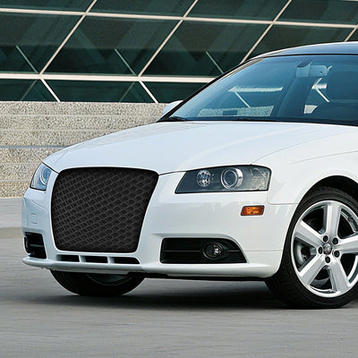 RS4 Style Front Mesh Grille w/ Parking Sensor Holes <br>09-13 Audi A3