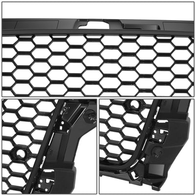 Black RS3 Style Front Grille w/ Sensor Bracket<br>14-16 Audi A3 Quattro S3
