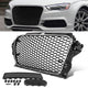 RS3 Front Grille Assembly w/ Parking Sensor Holes <br>14-16 Audi A3 Quattro S3