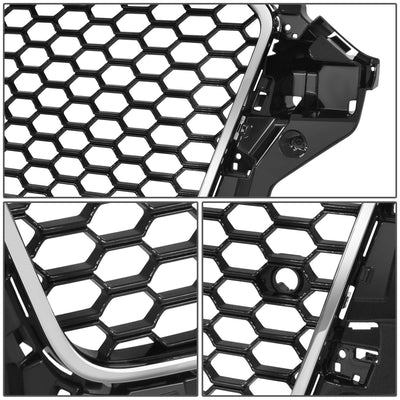 RS3 Front Grille Assembly w/ Parking Sensor Holes <br>14-16 Audi A3 Quattro S3