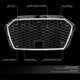 Front Mesh Grille w/ Parking Sensor Holes & Bracket <br>17-20 Audi A3