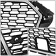 Front Mesh Grille w/ Parking Sensor Holes & Bracket <br>17-20 Audi A3
