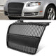 Honeycomb Mesh Front Bumper Upper Grille Assembly <br>05-08 Audi A4 S4 Matte