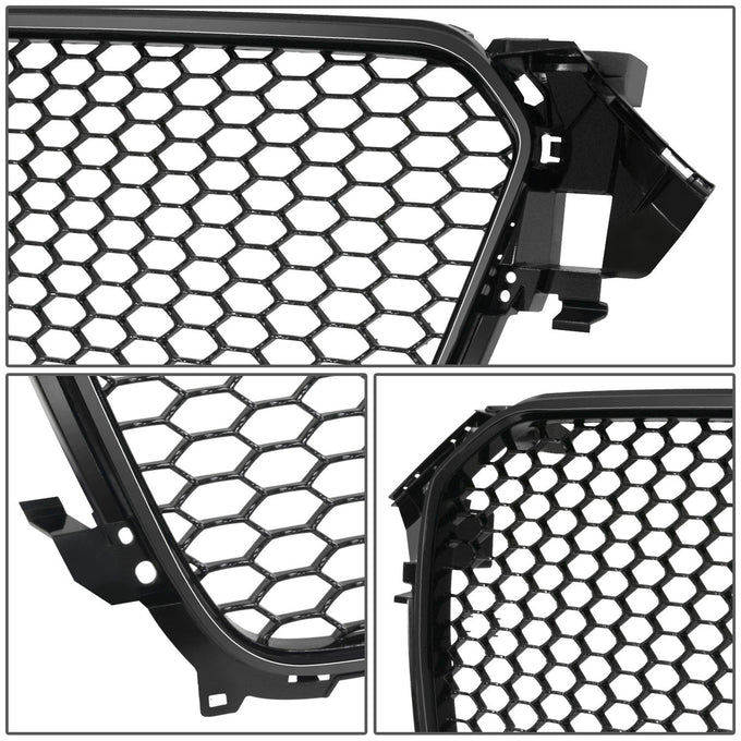 RS4 Honeycomb Mesh Front Grille Assembly w/o Sensor Holes <br>13-16 Audi A4