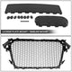 RS4 Honeycomb Mesh Front Grille Assembly w/o Sensor Holes <br>13-16 Audi A4