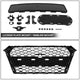 Black RS4 Style Front Grille w/ Camera Bracket<br>17-19 Audi A4 Quattro S4