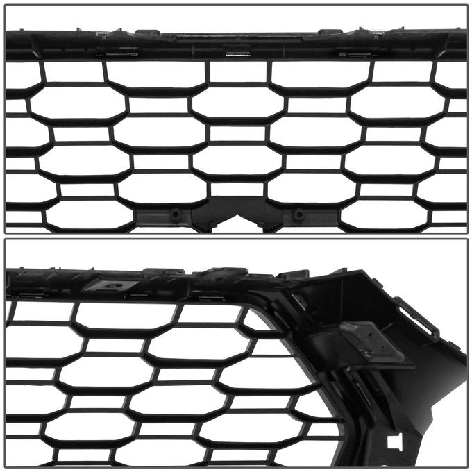 Black RS4 Style Front Grille w/ Camera Bracket<br>17-19 Audi A4 Quattro S4
