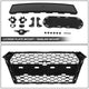 RS4 Front Mesh Grille Assembly w/o Sensor Holes <br>17-19 Audi A4 Quattro S4