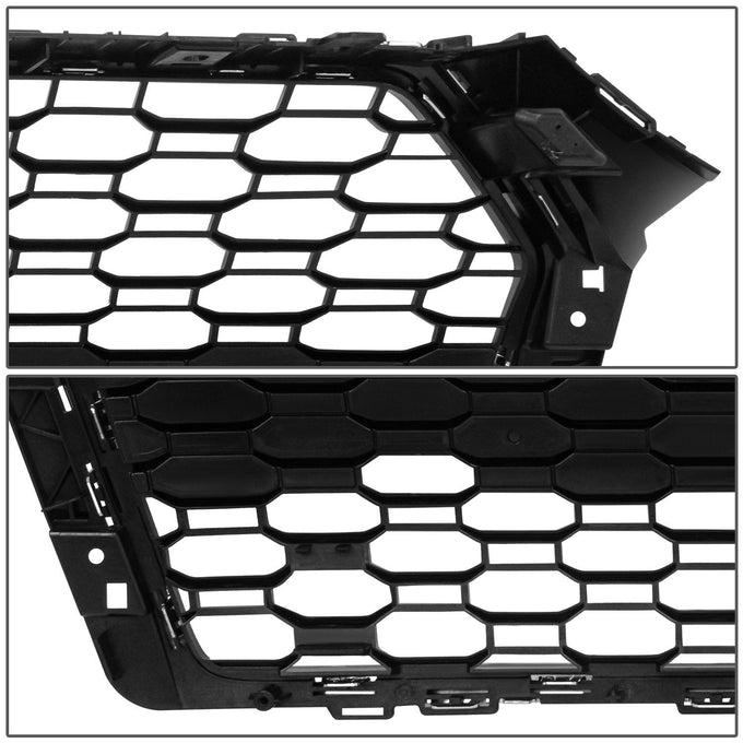 RS4 Front Mesh Grille Assembly w/o Sensor Holes <br>17-19 Audi A4 Quattro S4