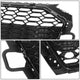 Black RS4 Style Front Grille w/ License Plate Mount<br>20-22 Audi A4 Quattro S4